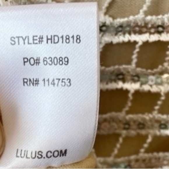 Lulus Lele White & Silver Sequin Mini Dress Size Medium - Picture 8 of 10